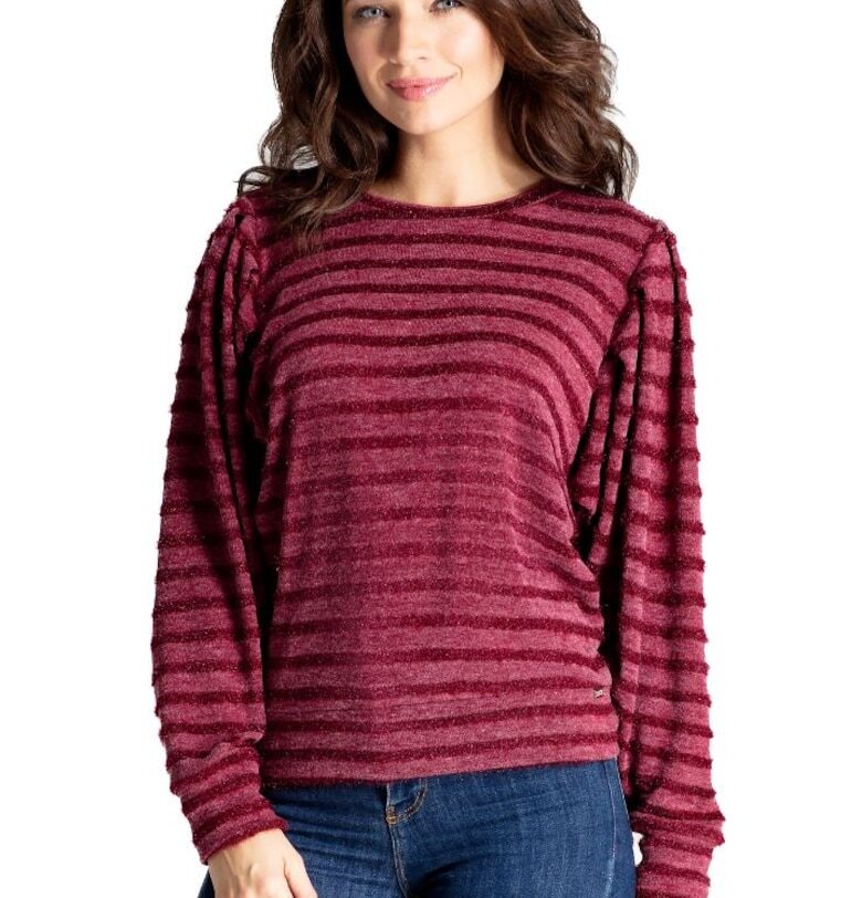 Дамска блуза Silifant L069 тъмно червена - Бордо Lenitif