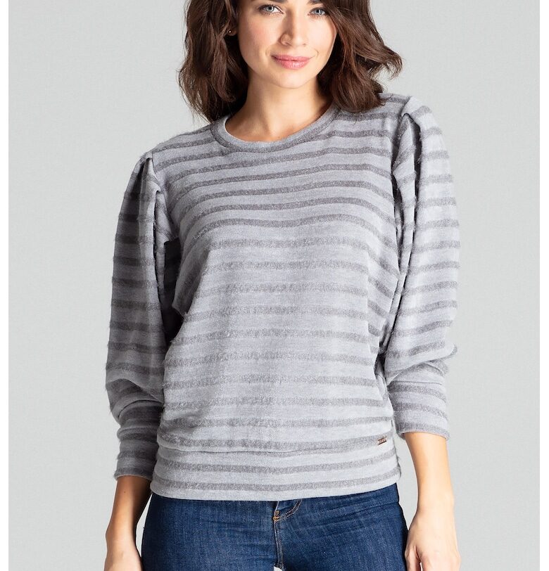 Дамска блуза Tilly L069 сива - Сив Lenitif