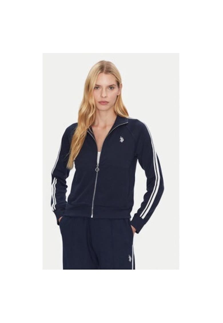 Дамска блуза - US Polo Assn. - 305227430 - Полиестер/Вискоза - Синя - Син US Polo Assn