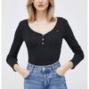 Дамска блуза  WW0WW36148 - Черен Tommy Hilfiger