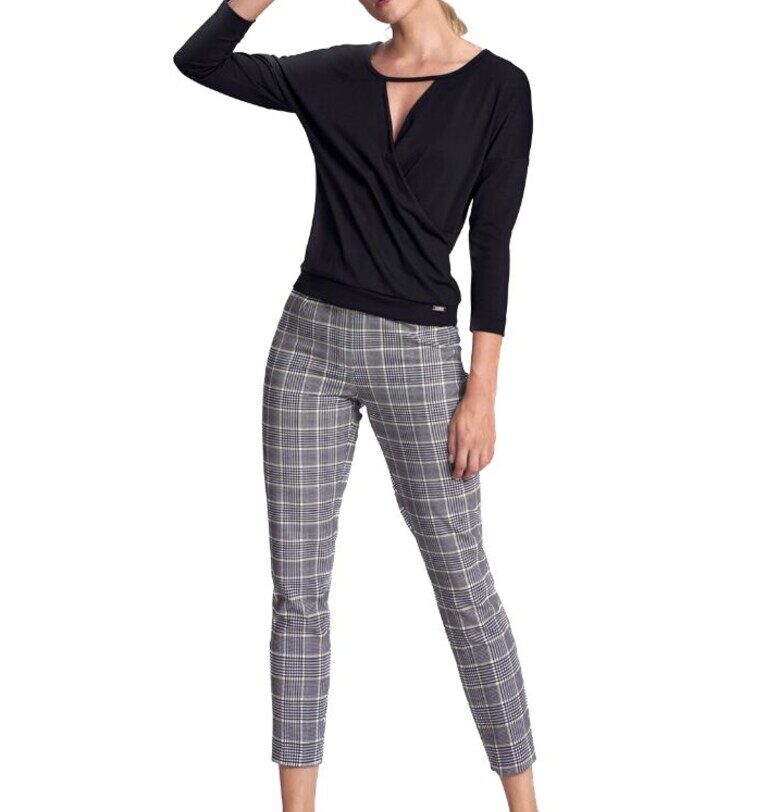 Дамска блуза Ygena M710 черна - Черен Figl