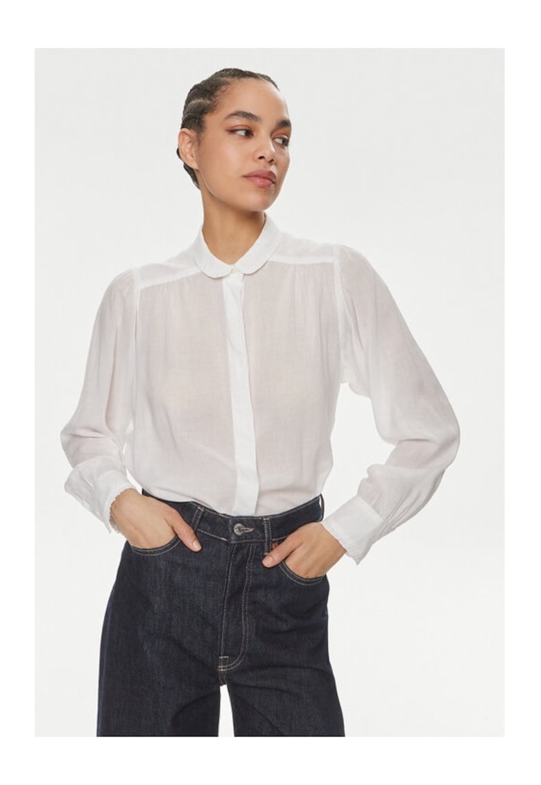 Дамска блуза - Бяла - Памук - Бял Lee