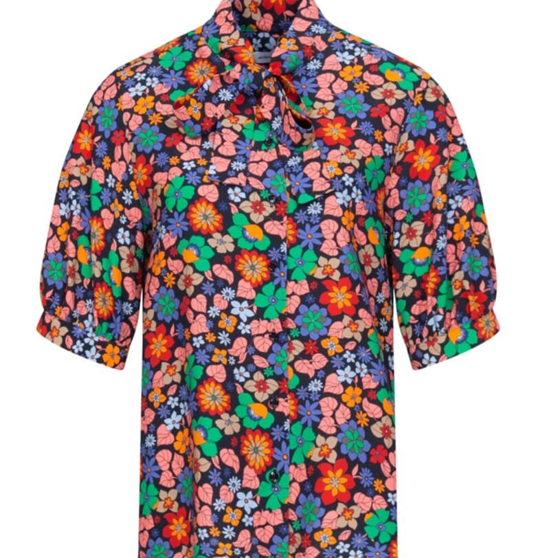 Дамска блуза -  Вискоза - Синя - Син SEIDENSTICKER