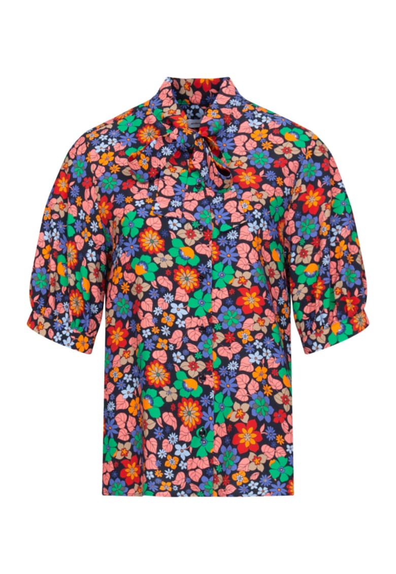 Дамска блуза - Вискоза - Синя - Син SEIDENSTICKER