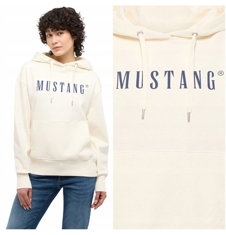 Дамска блуза - Мустанг - модел Марго - класическа нормална кройка - 100% памук - мека и удобна - без цип - 2 джоба - подходяща за всеки ден и ... Mustang