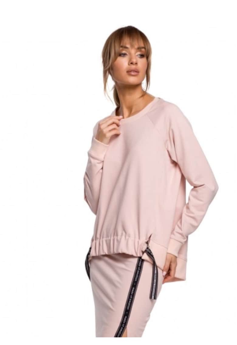 Дамска блуза - Памук/Еластан - Розово MOE