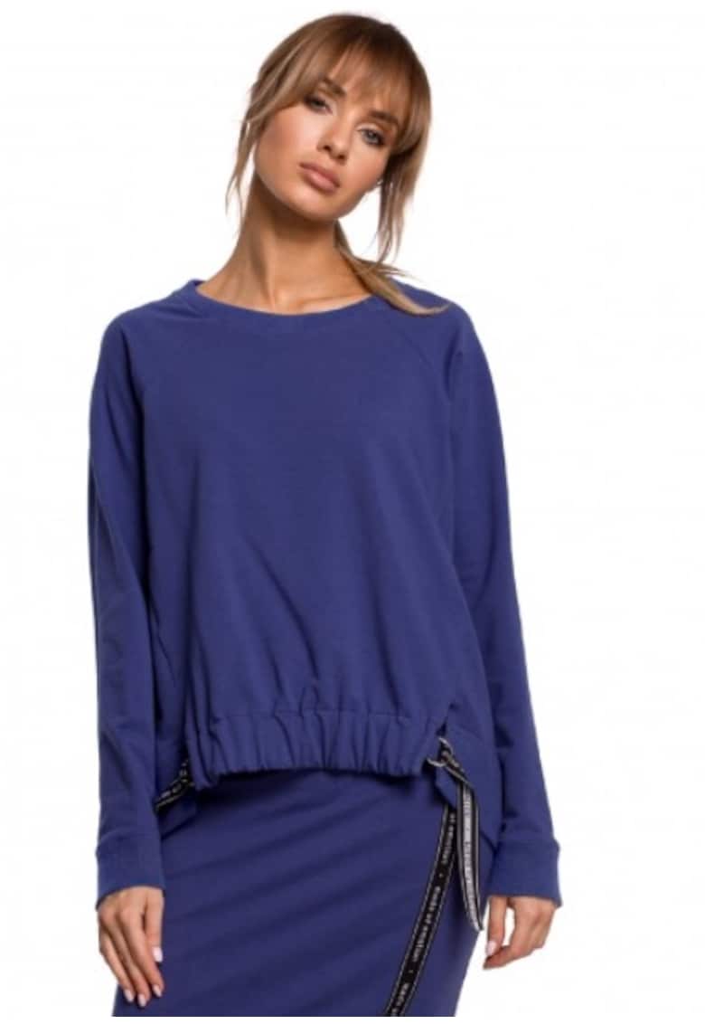 Дамска блуза - Памук/Еластан - Син MOE