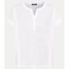 Дамска блуза Памук/Лен - Бяла Olsen