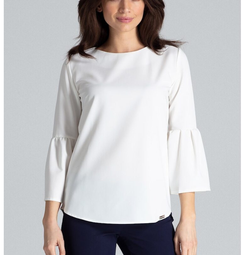 Дамска блуза  Полиестер/Вискоза - Екрю - Lenitif