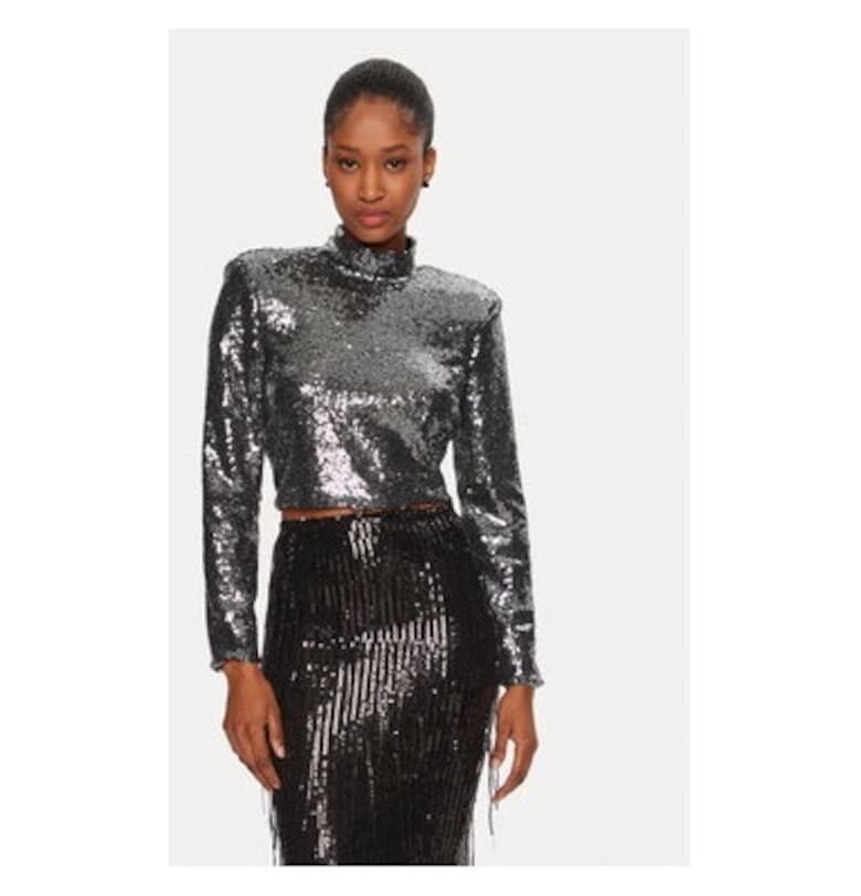 Дамска блуза - Ринасименто - 305017895 - Полиестер - Сребрист - Сребрист Rinascimento