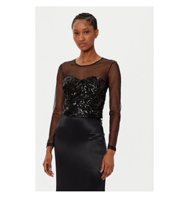 Дамска блуза - Ринасименто - 305119186 - Полиамид/Полиестер - Черна - Черен Rinascimento