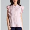Дамска блуза  розова - полиестер - къс ръкав - удобна Lenitif