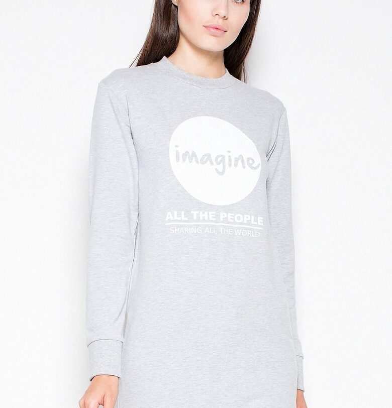 Дамска блуза  сива - мека материя - SM Venaton