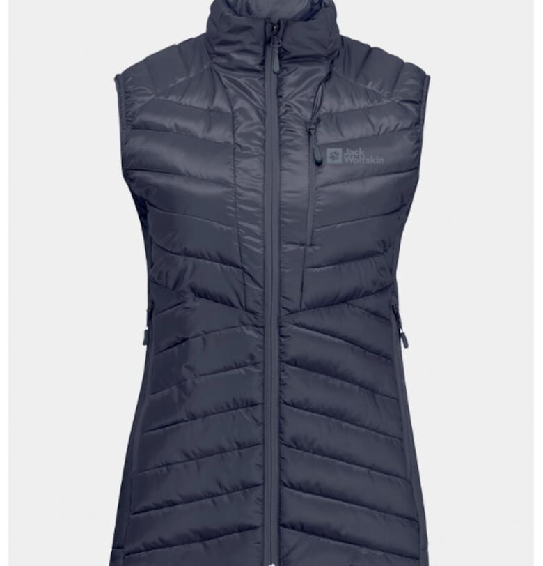 Дамска жилетка -  303327194 - Полиестер - Сив - Сив Jack Wolfskin