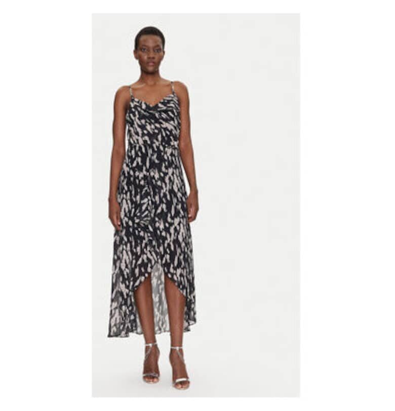 Дамска лятна рокля  251-REMA1 - Полиестер - Черна Morgan