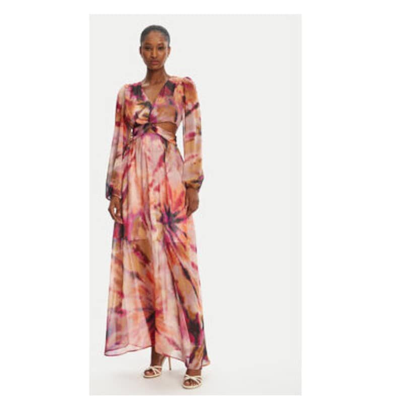 Дамска лятна рокля  251-RIPIA.F - Полиестер - Многоцветна Morgan