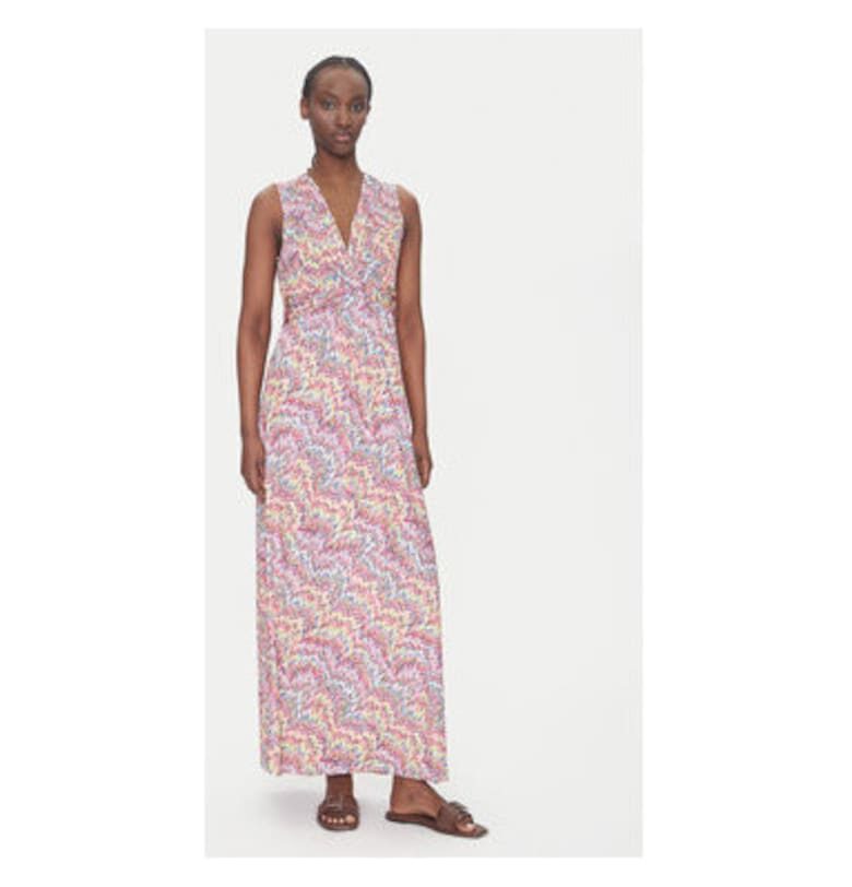 Дамска лятна рокля  251-RPOKA - Полиестер - Многоцветна Morgan