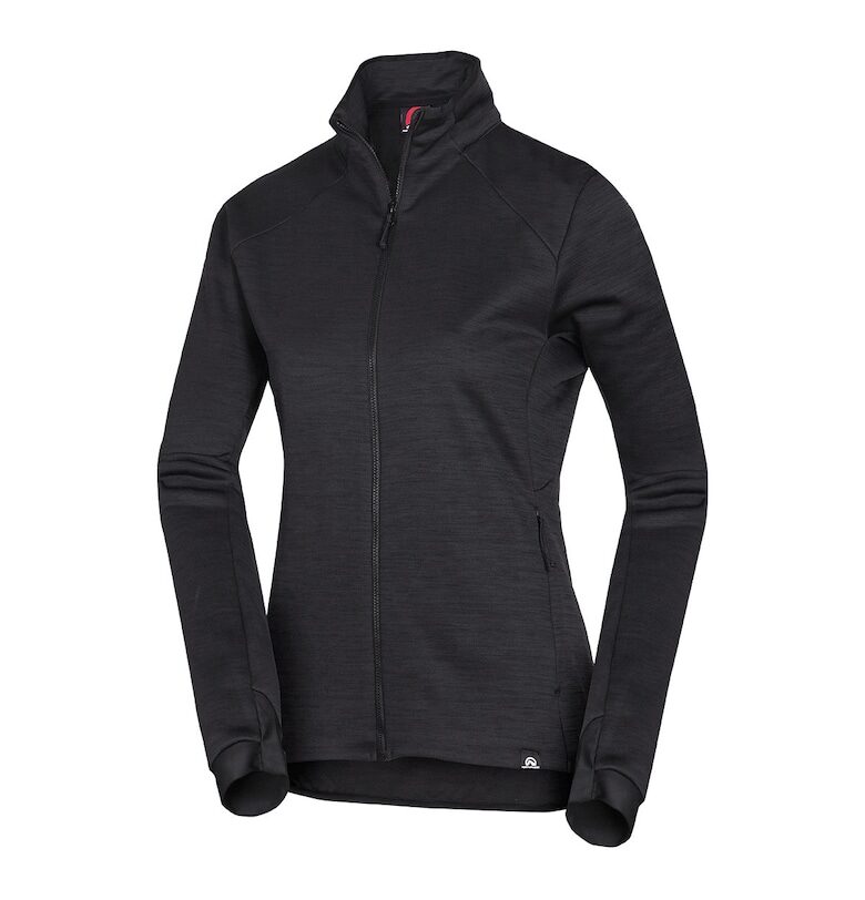 Дамска меланжирана поларна блуза против натрупване Connie - Черен NORTHFINDER