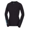 Дамска мериносова тениска - основен слой DEJA black - Черен NORTHFINDER