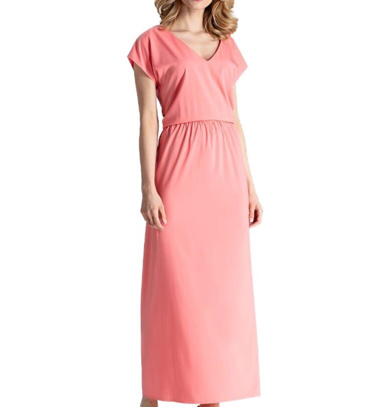 Дамска миди рокля Kadydwyr M668 корал Figl