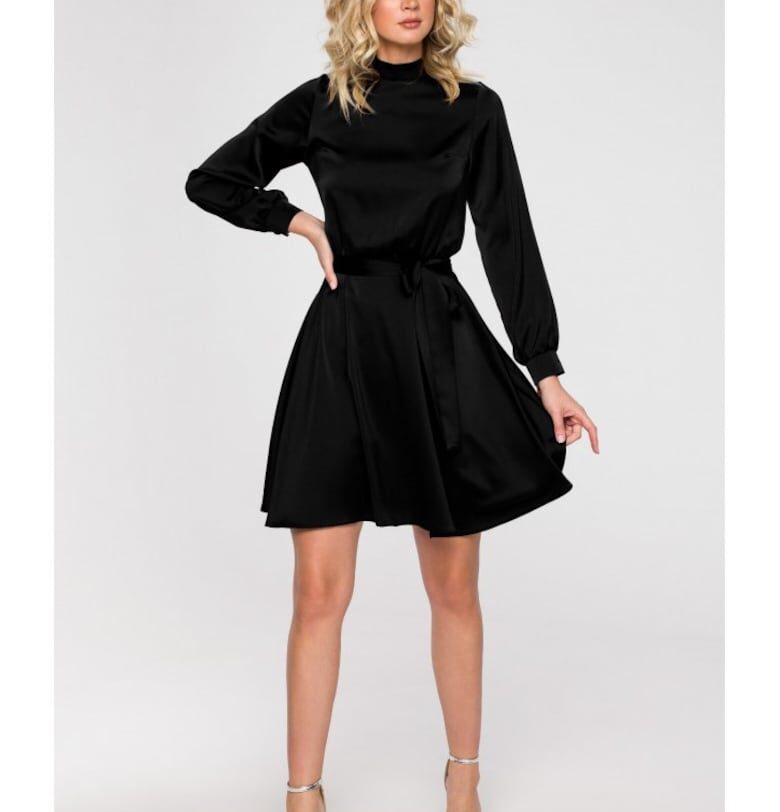 Дамска мини рокля  Adese - черна - XXL Makover