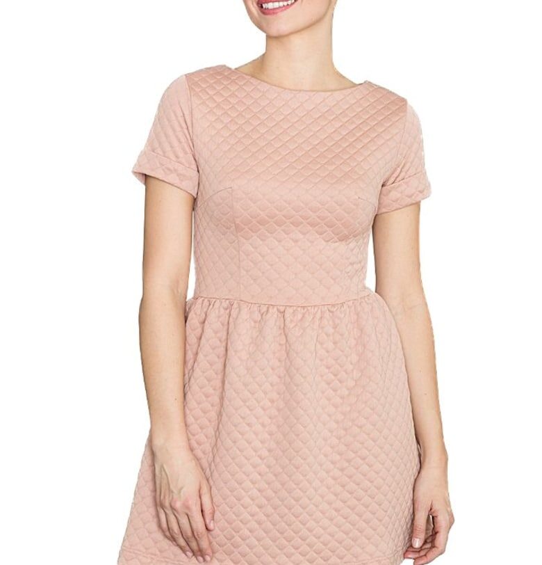 Дамска мини рокля Tengoire K147 розова Lenitif