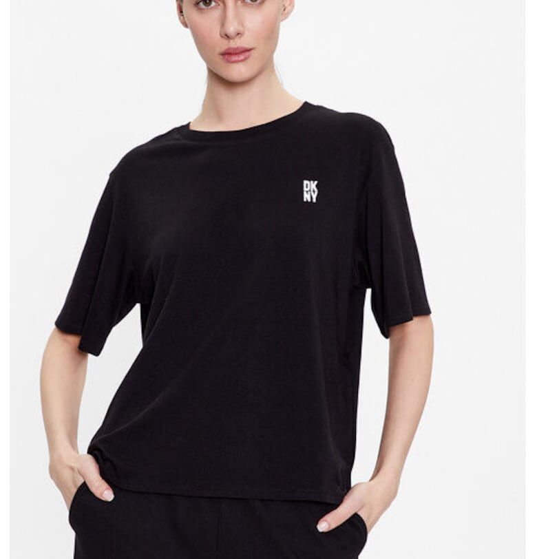 Дамска нощница -  302116829 - Памук/Вискоза - Черен DKNY