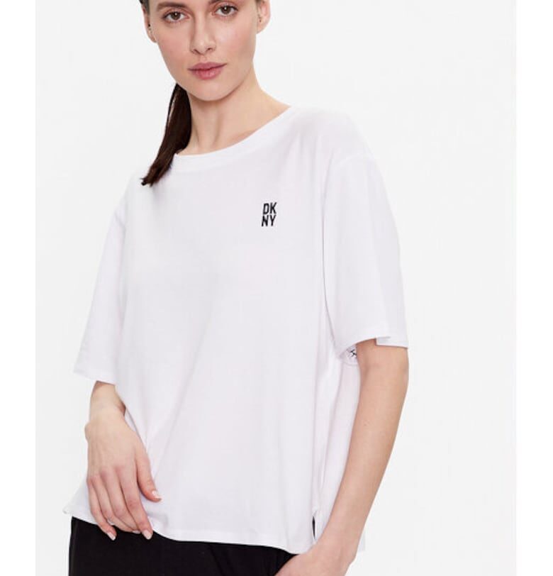 Дамска нощница -  302116942 - Памук/Вискоза - Бяла DKNY