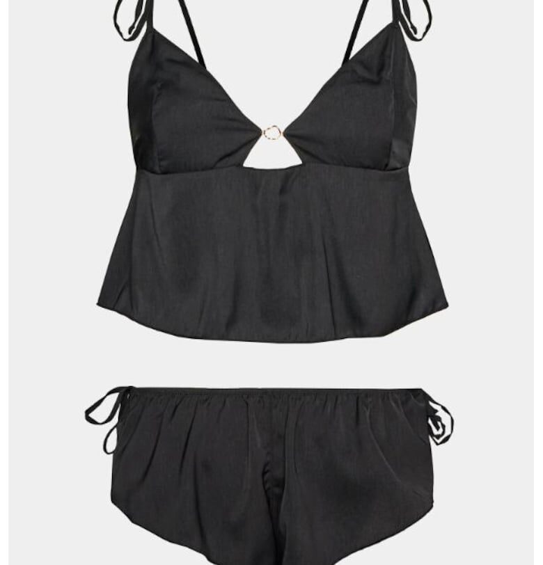 Дамска пижама -  302999491 - Полиестер - Черен - Черен Bluebella