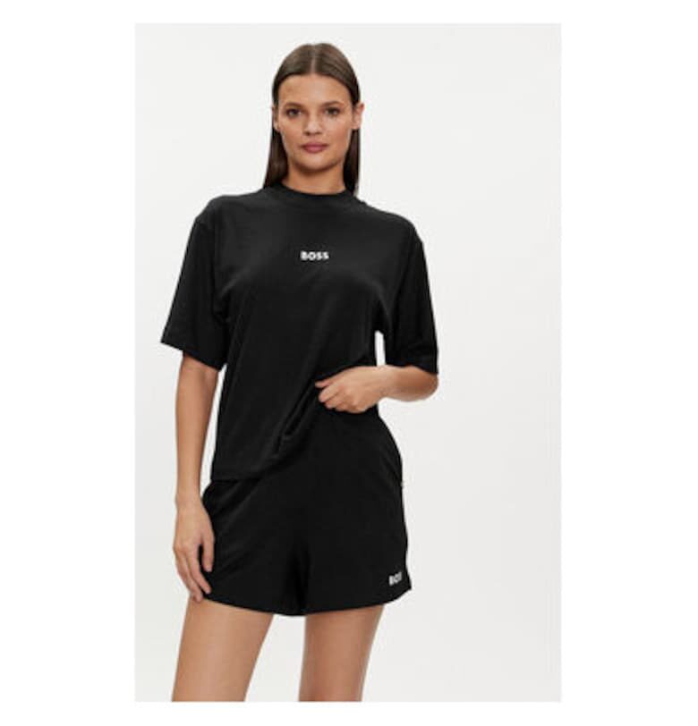 Дамска пижама -  303806576 - Вискоза/Памук - Черен BOSS