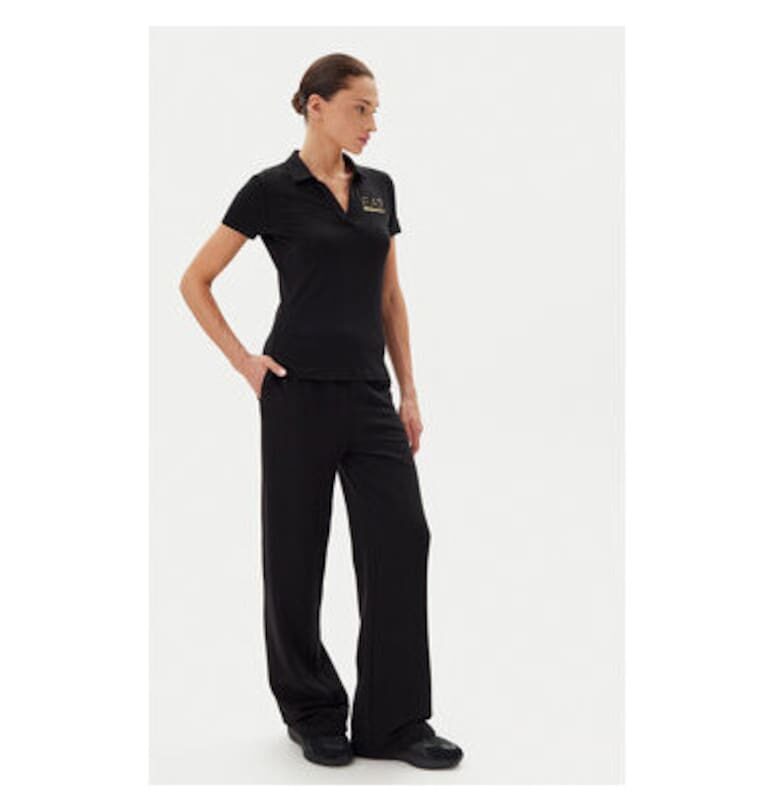 Дамска поло риза Emporio Armani  7W000266 AF12500 - Памук/Модал - 45667 - Черен EA7