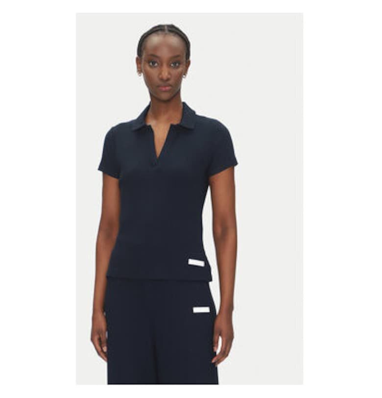 Дамска поло тениска  Emporio Armani - 7W000490 AF12654 - Вискоза/Еластан - Тъмносин - Тъмносин EA7