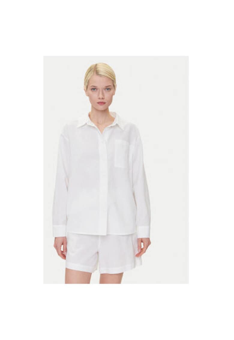 Дамска риза 1016575 - Памук/Лен - Бяла - Бял Mustang