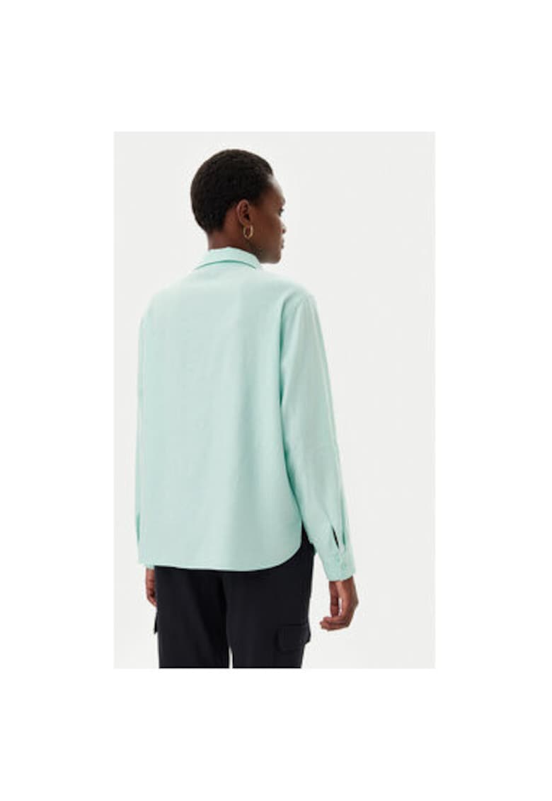 Дамска риза 12002119 - Лен/Вискоза - Зелена - Зелен Olsen