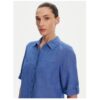 Дамска риза  12002121 - Лен/Памук - Синя - Син Olsen