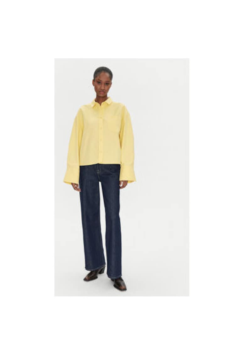 Дамска риза - 2-ри ден - 305138828 - Памук/Найлон - Жълта - Жълт 2ndday