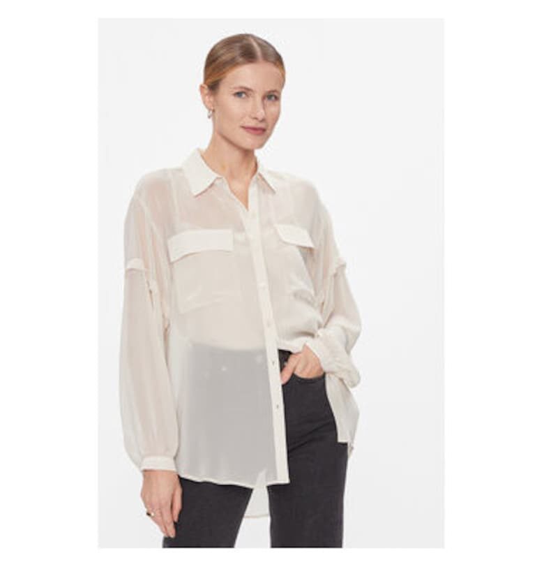 Дамска риза -  303600860 - Полиестер - Бежов - Бежов DKNY