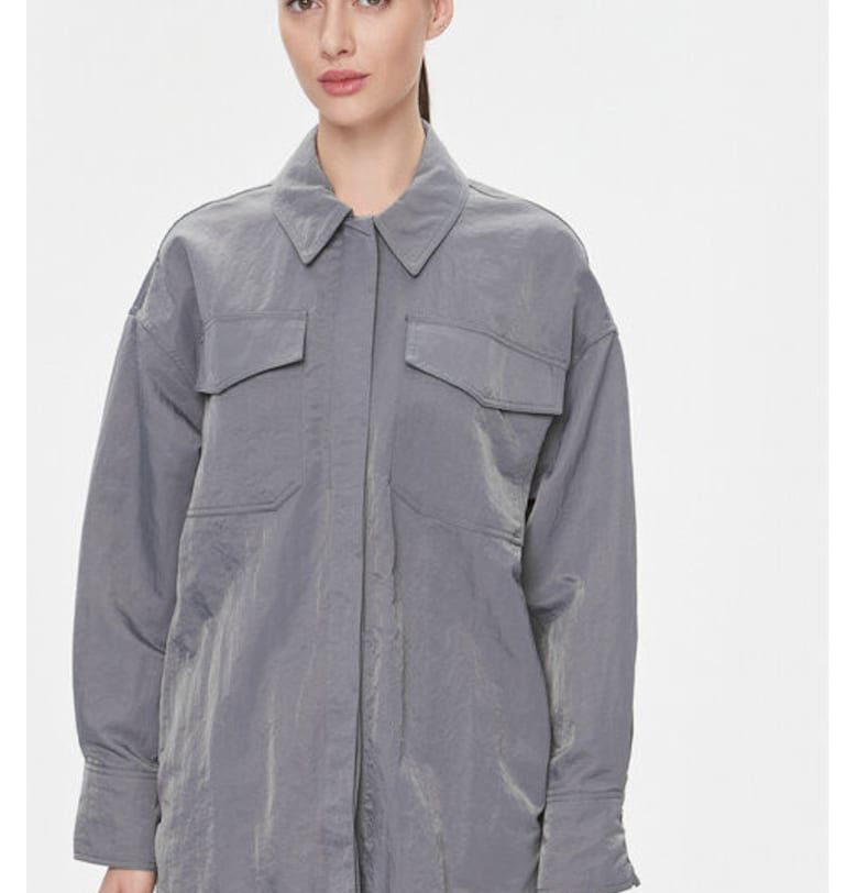 Дамска риза -  303646240 - Полиамид - Сив Samsoe Samsoe