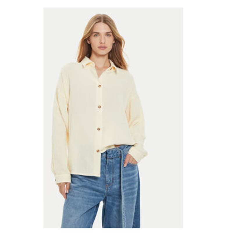 Дамска риза -  303983857 - Органичен памук - Бежов ROXY