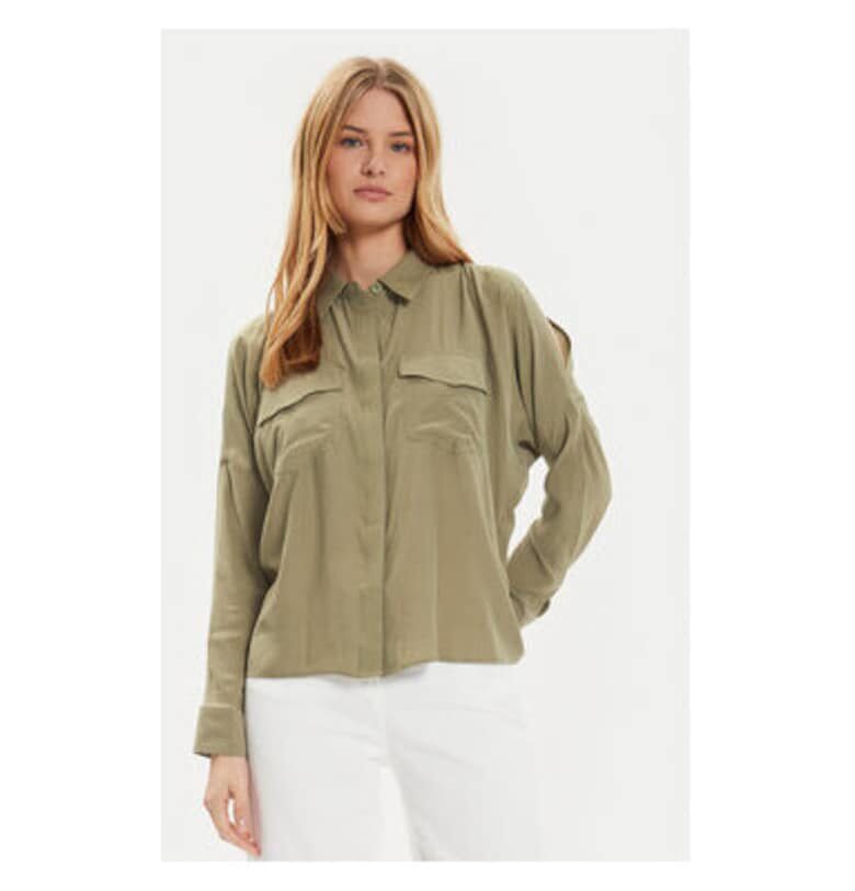 Дамска риза -  304218637 - Найлон/Полиестер - Зелена - Зелен DKNY