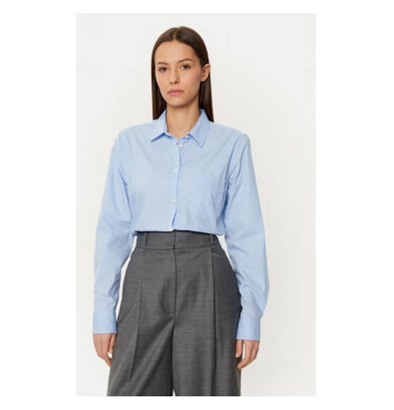 Дамска риза -  304454608 - Памук - 2XS INTL - Син GAP