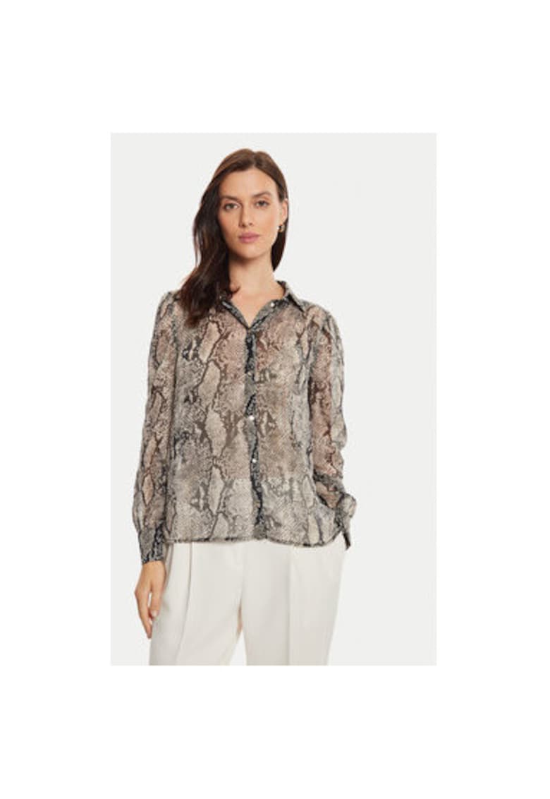 Дамска риза - 304480508 - Полиестер - Бежов - Бежов Morgan