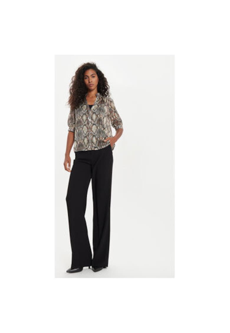 Дамска риза - 304480553 - Полиестер - Кафяв - Кафяв Morgan