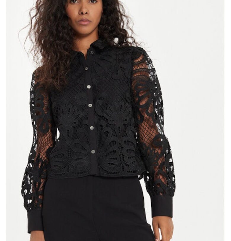 Дамска риза -  304480560 - Полиестер - Черен Morgan