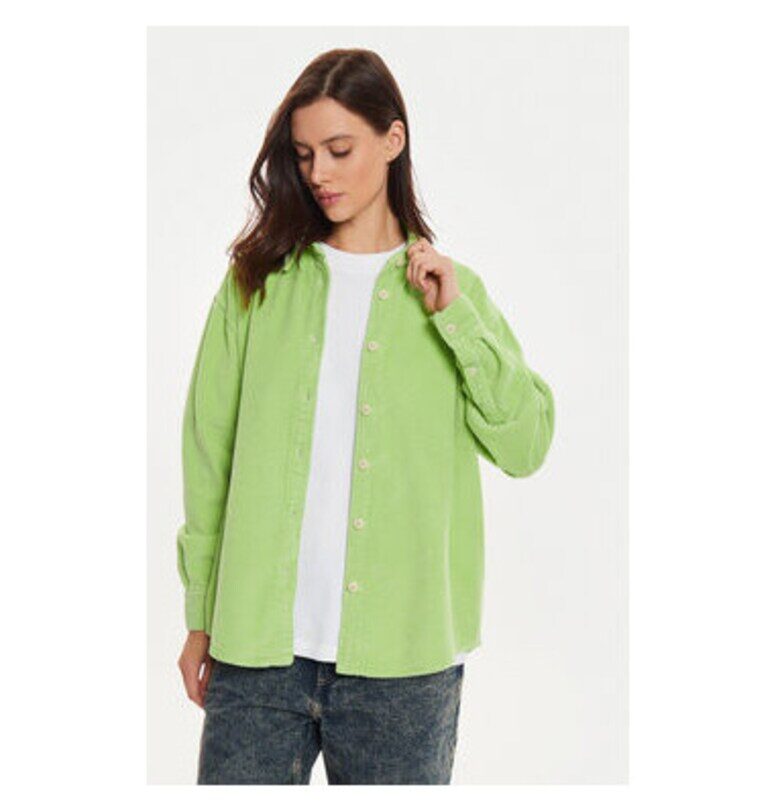 Дамска риза -  304610721 - Памук - Зелен - Зелен American Vintage