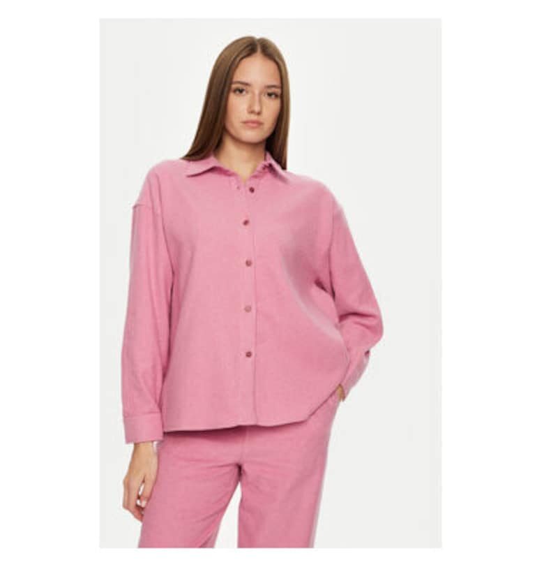 Дамска риза -  304611070 - Памук - Розов - Розово American Vintage