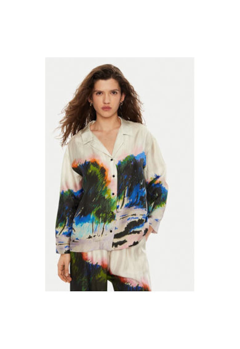 Дамска риза - 304891342 - Коприна - Многоцветна - Многоцветен Munthe