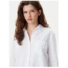 Дамска риза -  305290816 - Лен/Памук - Бяла - - Бял GAP