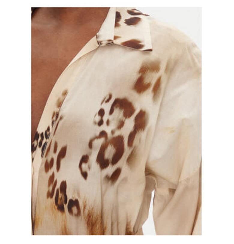 Дамска риза  53-3392 - Памук - Бежов - Бежов Access fashion