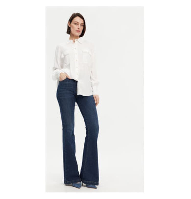 Дамска риза  53-7006 - Вискоза/Рейон - Бяла - Бял Access fashion